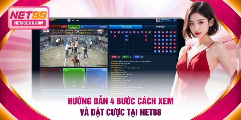 Hướng dẫn 4 bước cách xem và đặt cược tại NET88